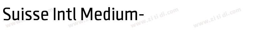 Suisse Intl Medium字体转换